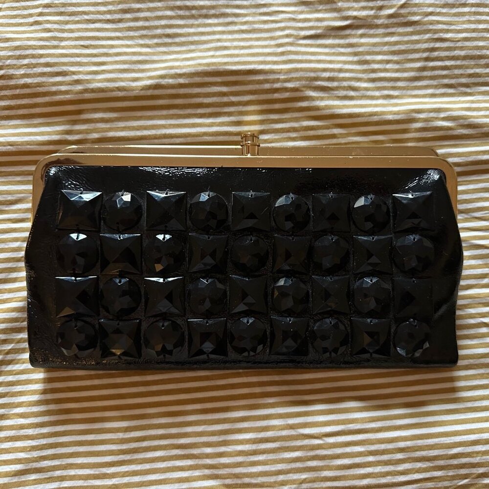 HOBO Studded Patent Leather purse with wallet